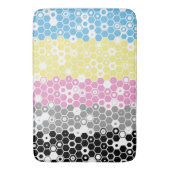 Funky Geometrische Mod Abstracte Polygender Pride Badmat (Voorkant Verticaal)