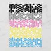Funky Geometrische Mod Abstracte Polygender Pride Briefkaart (Voorkant)