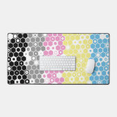 Funky Geometrische Mod Abstracte Polygender Pride Bureaumat (Keyboard & Muis)