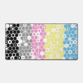 Funky Geometrische Mod Abstracte Polygender Pride Bureaumat (Voorkant)