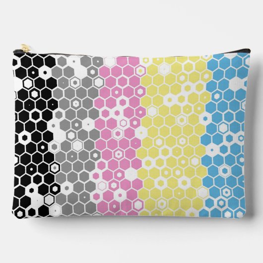 Funky Geometrische Mod Abstracte Polygender Pride Etui (Voorkant)