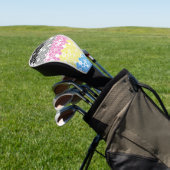 Funky Geometrische Mod Abstracte Polygender Pride  Golfheadcover (Insitu)