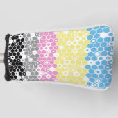 Funky Geometrische Mod Abstracte Polygender Pride Golfheadcover (Voorkant)
