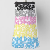 Funky Geometrische Mod Abstracte Polygender Pride Golfheadcover (Draai 90)