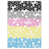 Funky Geometrische Mod Abstracte Polygender Pride Klembord (Achterkant)
