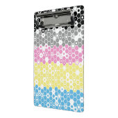Funky Geometrische Mod Abstracte Polygender Pride Mini Klembord (Angled2)