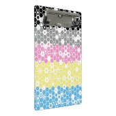 Funky Geometrische Mod Abstracte Polygender Pride Mini Klembord (Schuin)