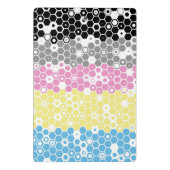 Funky Geometrische Mod Abstracte Polygender Pride Mini Klembord (Achterkant)