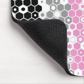 Funky Geometrische Mod Abstracte Polygender Pride  Muismat (Hoek)