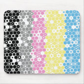 Funky Geometrische Mod Abstracte Polygender Pride  Muismat (Voorkant)