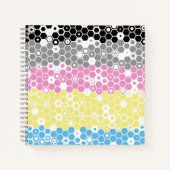 Funky Geometrische Mod Abstracte Polygender Pride Notitieboek (Voorkant)
