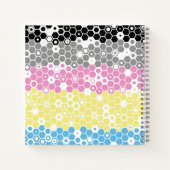 Funky Geometrische Mod Abstracte Polygender Pride Notitieboek (Achterkant)