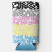 Funky Geometrische Mod Abstracte Polygender Pride  Seltzer Blikjeskoeler (Voorkant)