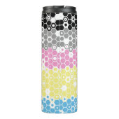 Funky Geometrische Mod Abstracte Polygender Pride Thermosbeker (Achterkant)