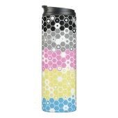 Funky Geometrische Mod Abstracte Polygender Pride Thermosbeker (Geroteerd rechts)
