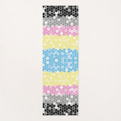 Funky Geometrische Mod Abstracte Polygender Pride Yogamat (Voorkant)