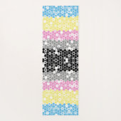 Funky Geometrische Mod Abstracte Polygender Pride Yogamat (Achterkant)