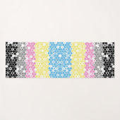 Funky Geometrische Mod Abstracte Polygender Pride Yogamat (Voorkant (horizontaal))