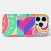 Funky geometrische patronen veelkleurig Case-Mate iPhone case (Achterkant (horizontaal))