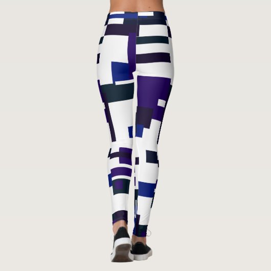 Funky Geometry Abstracte Art Fearless Leggings (Achterkant)