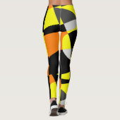 Funky Geometry Abstracte Art Sport Leggings (Achterkant)