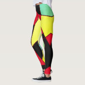 Funky Geometry Abstracte Art Sport Leggings (Links)