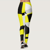 Funky Geometry Abstracte Art Sport Leggings (Achterkant)