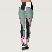 Funky Geometry Abstracte Art Sport Leggings (Achterkant)