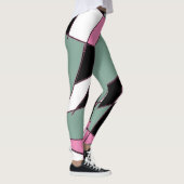 Funky Geometry Abstracte Art Sport Leggings (Rechts)