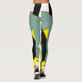 Funky Geometry Abstracte Art Sport Leggings (Achterkant)