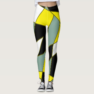 Funky Geometry Abstracte Art Sport Leggings