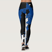 Funky Geometry Abstracte Art Sport Winner Leggings (Achterkant)