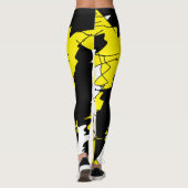 Funky Geometry Abstracte Art Sport Winner Leggings (Achterkant)