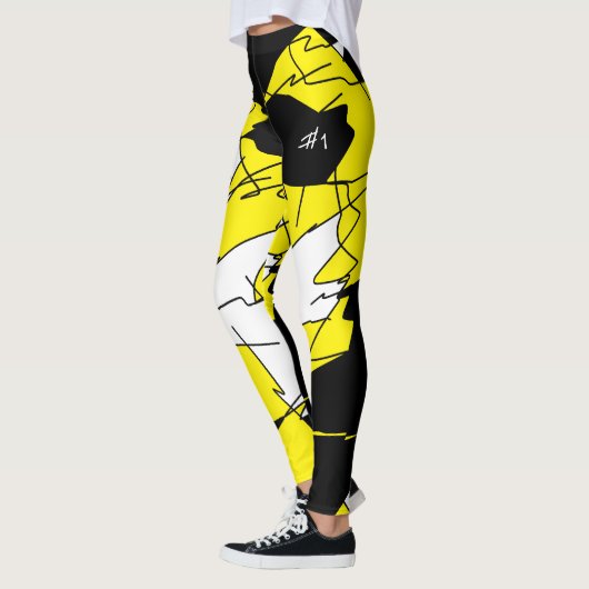 Funky Geometry Abstracte Art Sport Winner Leggings (Links)