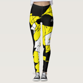 Funky Geometry Abstracte Art Sport Winner Leggings