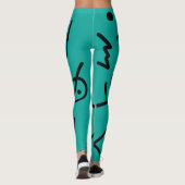 Funky Geometry Abstracte Art Sport Winner Leggings (Achterkant)