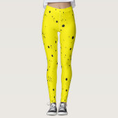 Funky Geometry Abstracte Art Stippen Leggings (Voorkant)