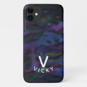 Funky gepersonaliseerde abstracte gladde waterkleu Case-Mate iPhone case (Achterkant)