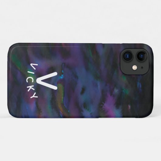 Funky gepersonaliseerde abstracte gladde waterkleu Case-Mate iPhone case (Achterkant (horizontaal))