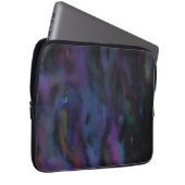 Funky gepersonaliseerde abstracte gladde waterkleu laptop sleeve (Voorkant Rechts)