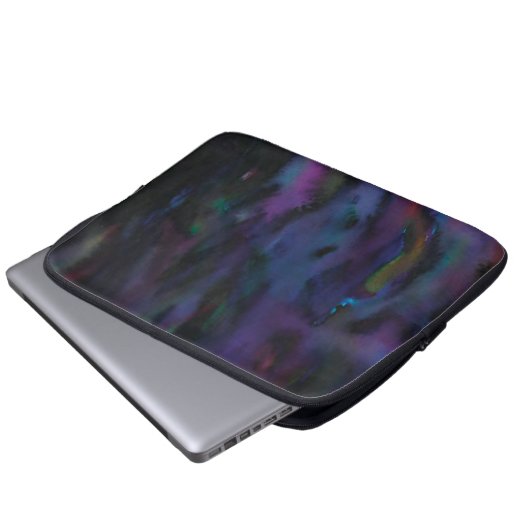 Funky gepersonaliseerde abstracte gladde waterkleu laptop sleeve (Voorkant onderkant)