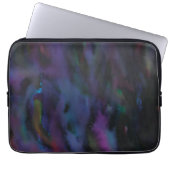 Funky gepersonaliseerde abstracte gladde waterkleu laptop sleeve (Voorkant)