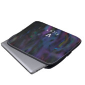 Funky gepersonaliseerde abstracte gladde waterkleu laptop sleeve (Voorkant onderkant)