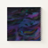Funky gepersonaliseerde abstracte gladde waterkleu notitieboek (Achterkant)