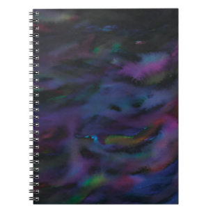 Funky gepersonaliseerde abstracte gladde waterkleu notitieboek