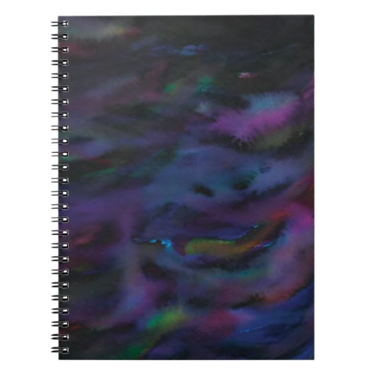Funky gepersonaliseerde abstracte gladde waterkleu notitieboek (Voorkant)