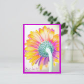 Funky Gerbera Kaart (Staand voorkant)