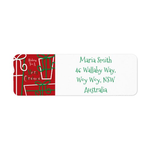 Funky geschenkdoos etiket (Voorkant)