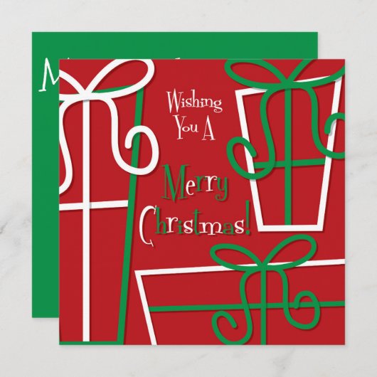 Funky geschenkdoos kaart (Voorkant / Achterkant)