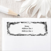 Funky gescheurde papieren Adresetiketten Etiket (Insitu)